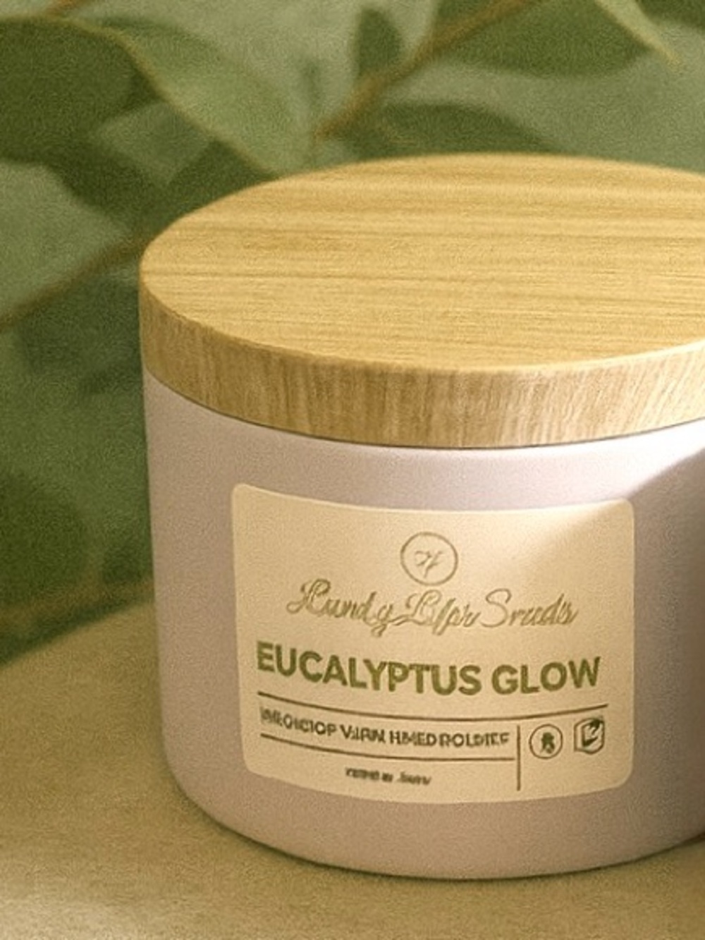 Eucalyptus Glow 6oz Double Wick Premium Soy Candle — Lovely Life Scents - Picture 2 of 4